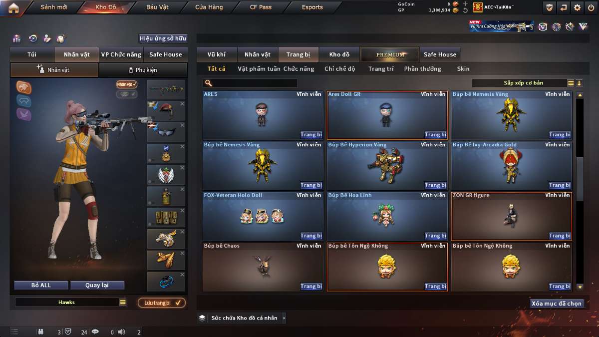 shop acc cf uy tin gia re